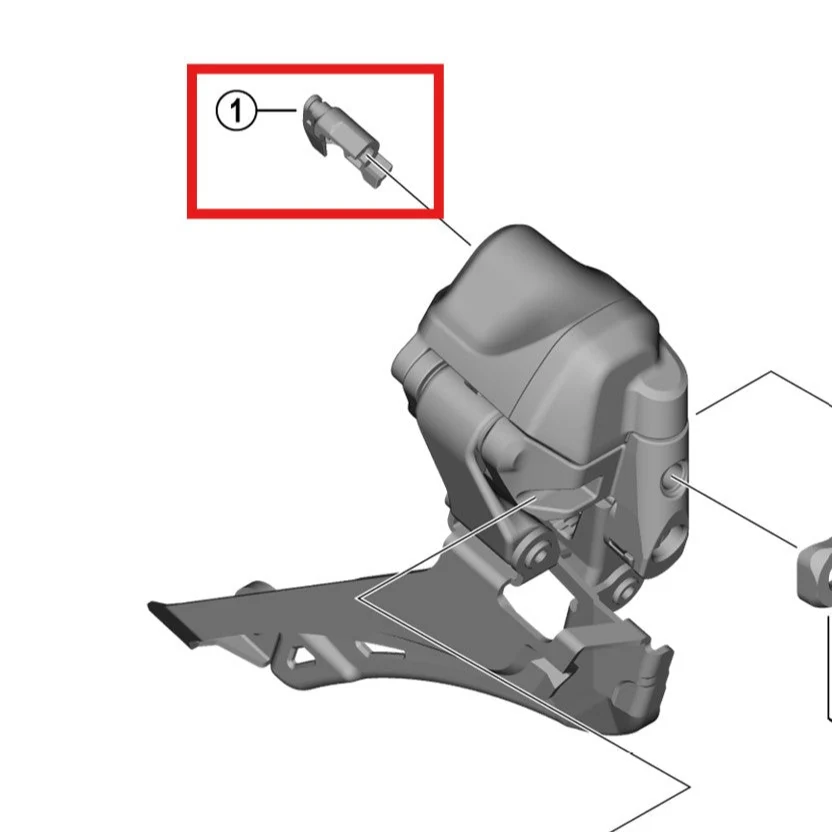 Tampa da porta do desviador dianteiro SHIMANO FD-R9250/R8150
