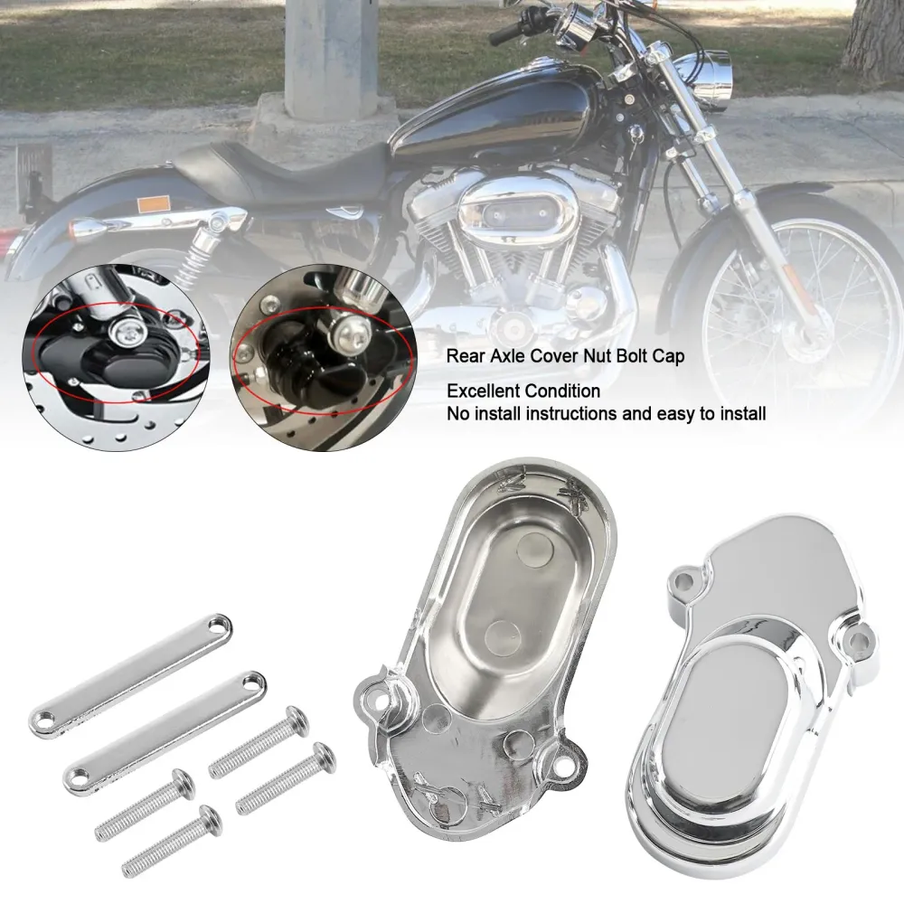 Tampa da tampa do eixo traseiro Tampa do parafuso para Sportster 1200 XL1200C 883 2005-2017 genérico