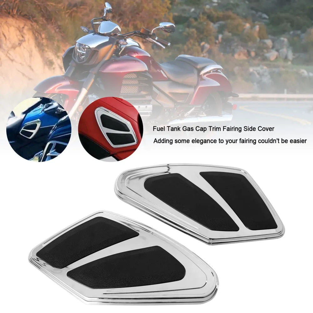 Tampa de gás de tanque de combustível Tampa lateral de carenagem para Honda Goldwing GL 1800 F6B 12-17 Genérico