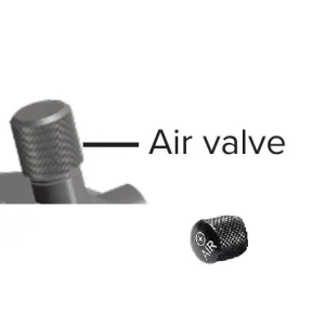 Tampa da válvula ROCKSHOX SCHRADER AIR CAP