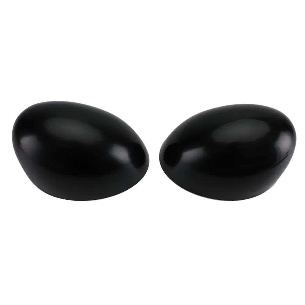 2 x tampas de espelho preto para mini cooper r55 r56 r57 alta qualidade