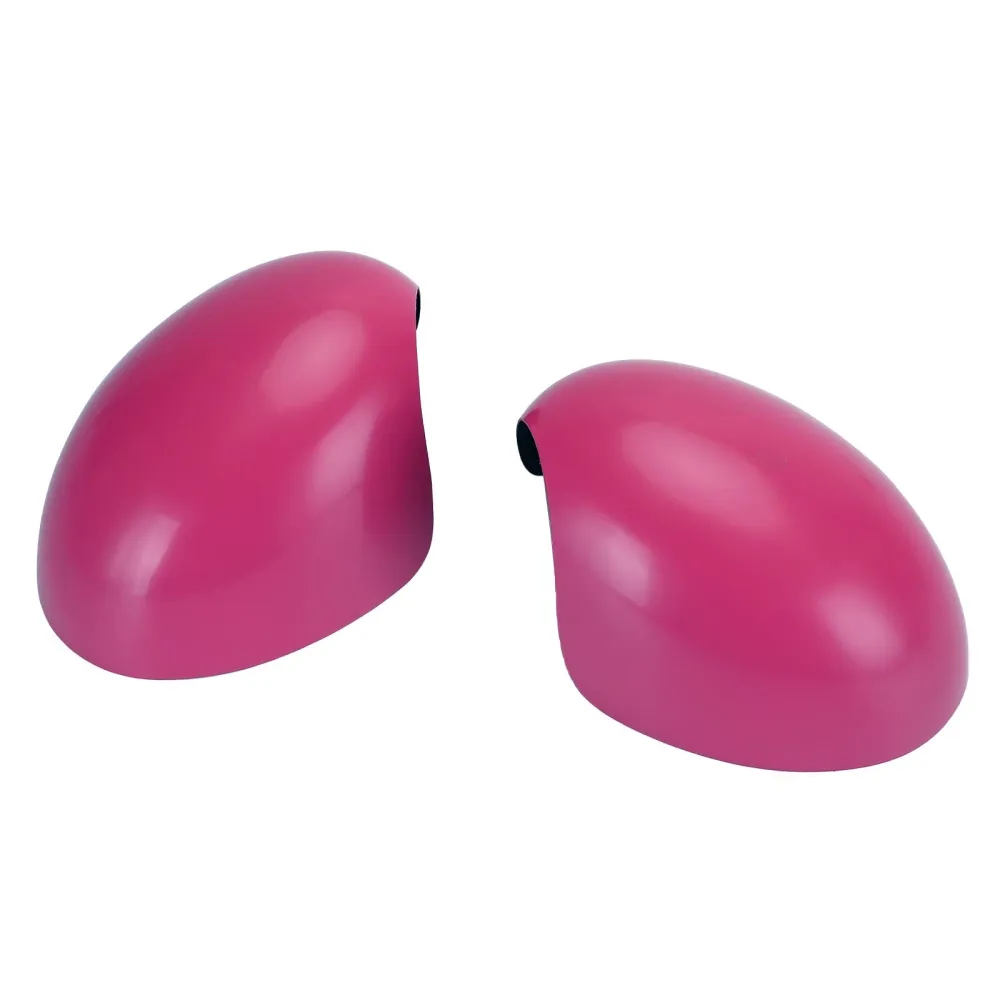 2 x tampas de espelho rosa para mini cooper r55 r56 r57 alta qualidade