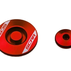 Tampas de Motor SCAR HONDA CRF 250R 10-17, CRF 450R 02-23, CRF 450X/RX 05-20 Vermelho