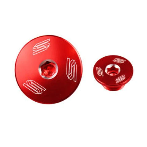 Tampas de Motor SCAR SUZUKI RMZ 250 07-24, RMZ 450 05-24, RMX 450Z 10-19 Vermelho