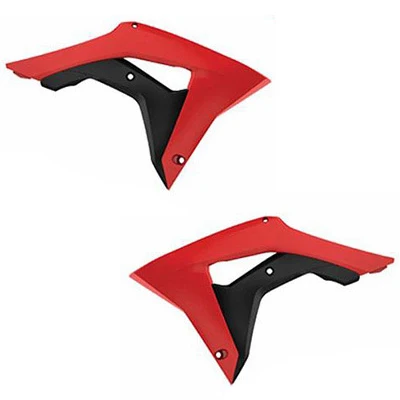 Tampas de Radiador/Depósito POLISPORT HONDA CRF 250R 18-21, CRF 450R 17-20 Vermelho/Preto