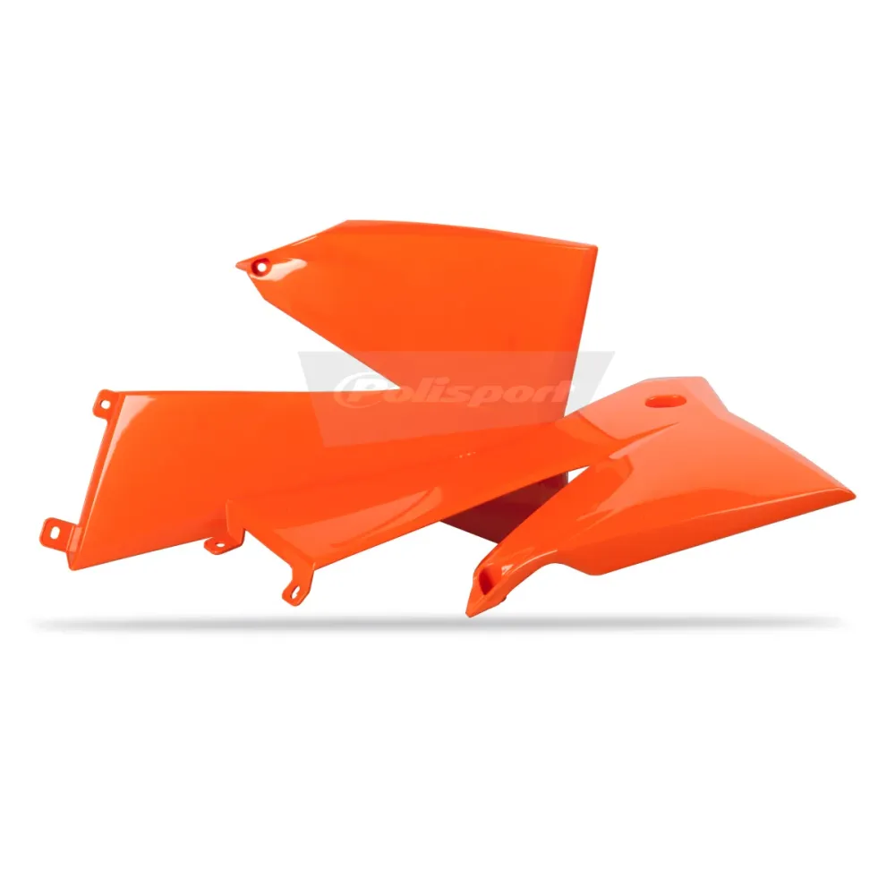 Tampas de Radiador/Depósito POLISPORT KTM EXC/EXC-F 05-07, SX/SX-F 05-06 Laranja