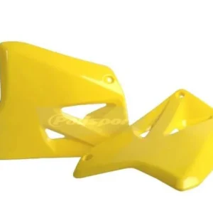 Tampas de Radiador/Depósito POLISPORT para SUZUKI RM 125/250 01-08 Amarelo