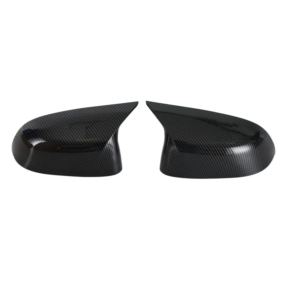 2x tampas de tampa do espelho lateral traseiro preto da vista traseira para BMW X3 X4 X5 X6 G01 G02 G05 G06