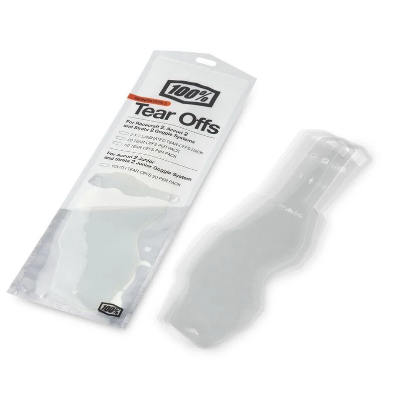 Tear Off´s 100% RACECRAFT 2/ ACCURI 2/ STRATA 2 Laminados 2x7