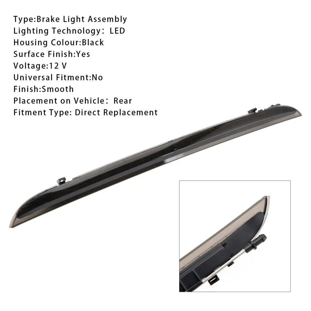 Terceira lâmpada traseira de parada da cauda da luz do freio 7L6945097B para VW Touareg 2003-2010