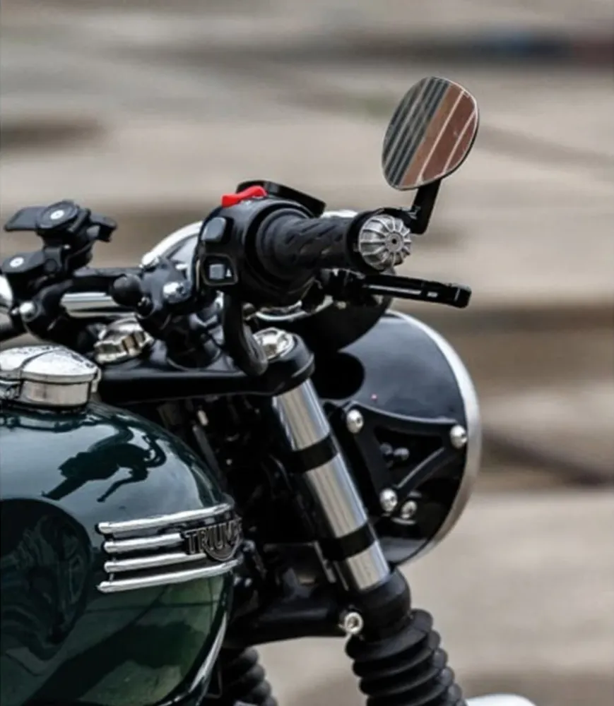 Terminais Guidao Moto para Triumph - Prata