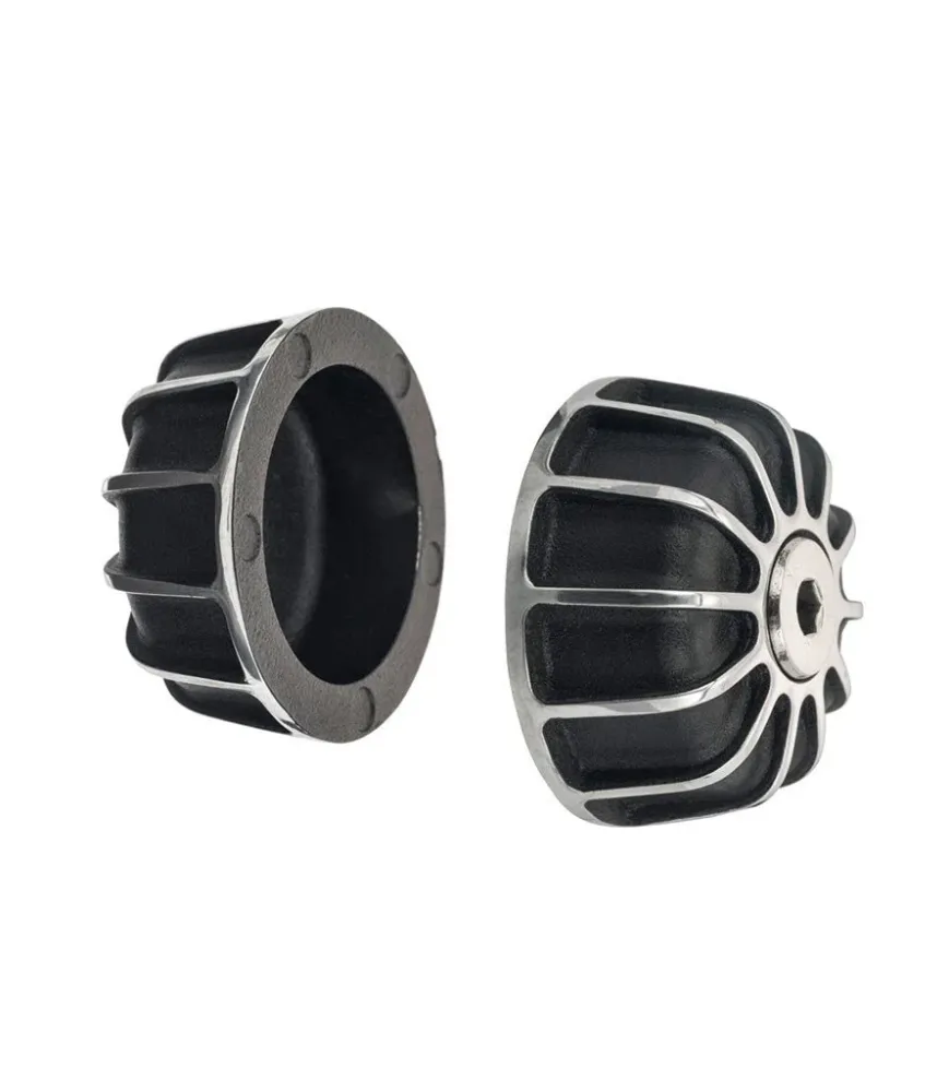 Terminais Guidao Moto para Triumph - Preto e Prata