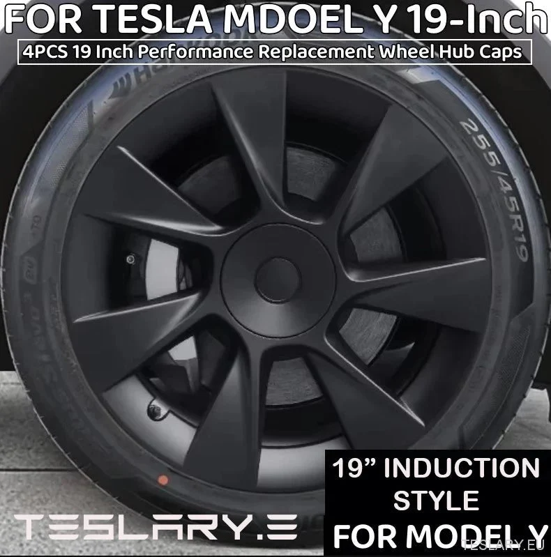Tesla Modelo Y 19" Capas de rodas estilo indução estilo performance