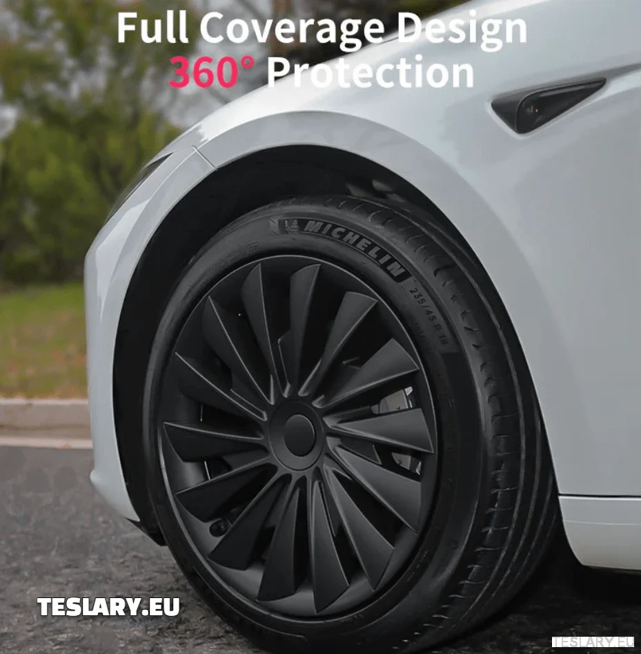 Tesla Modelo 3+ Highland 18" Capas de Roda Estilo Blade - Preto Fosco