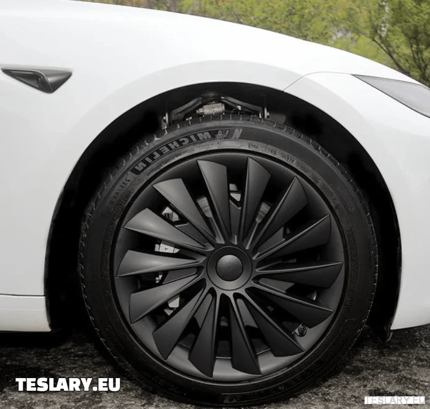 Tesla Modelo 3+ Highland 18" Capas de Roda Estilo Blade - Preto Fosco