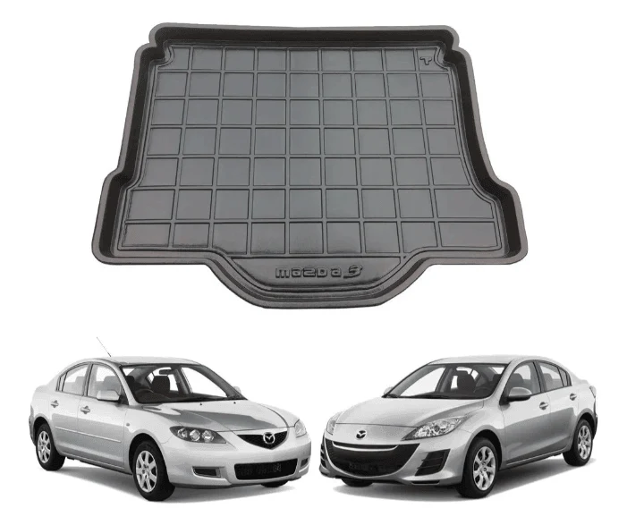 Tapete de porta-malas termoformado 3mm Todoparts Mazda 3 Sedan 2003 2010