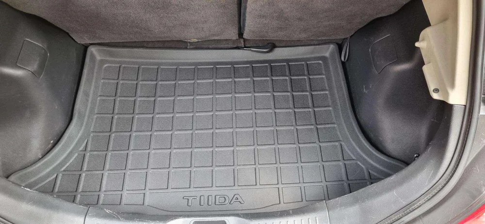 Tapete de porta-malas termoformado 3mm Todoparts Nissan Tiida Hatchback 2006 2016