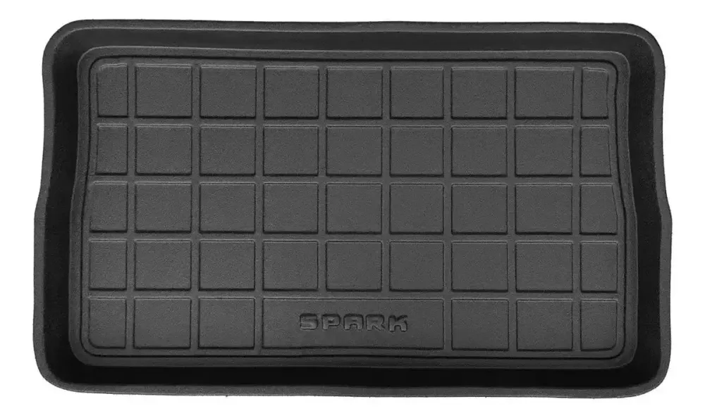 Tapete de porta-malas termoformado Todoparts 3mm Chevrolet Spark Life Go Cronos 2006 2019