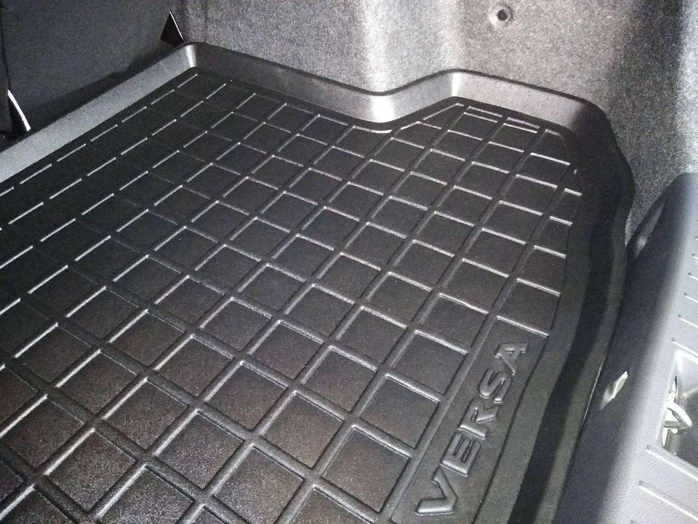Tapete de porta-malas termoformado Todoparts 3mm Nissan Versa 2012 2019