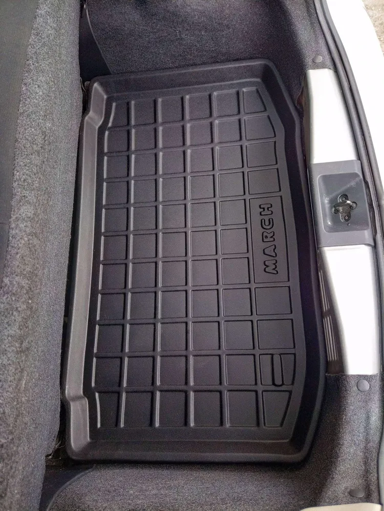 Tapete de porta-malas termoformado Todoparts 3mm Nissan março de 2011 2024