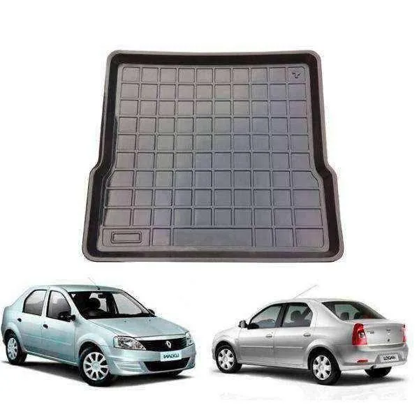 Tapete de porta-malas termoformado Todoparts 3mm Renault Logan 2006 2015