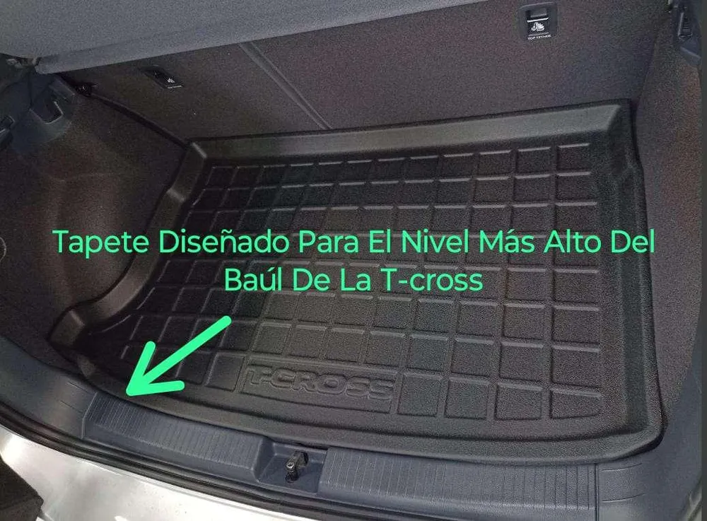 Tapete de porta-malas termoformado Todoparts 3mm Volkswagen T-Cross