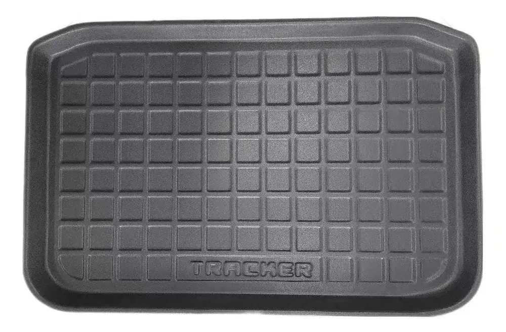 Tapetes termoformados foscos Todoparts + porta-malas turbo Chevrolet Tracker 2021 2024 com suporte de nível baixo