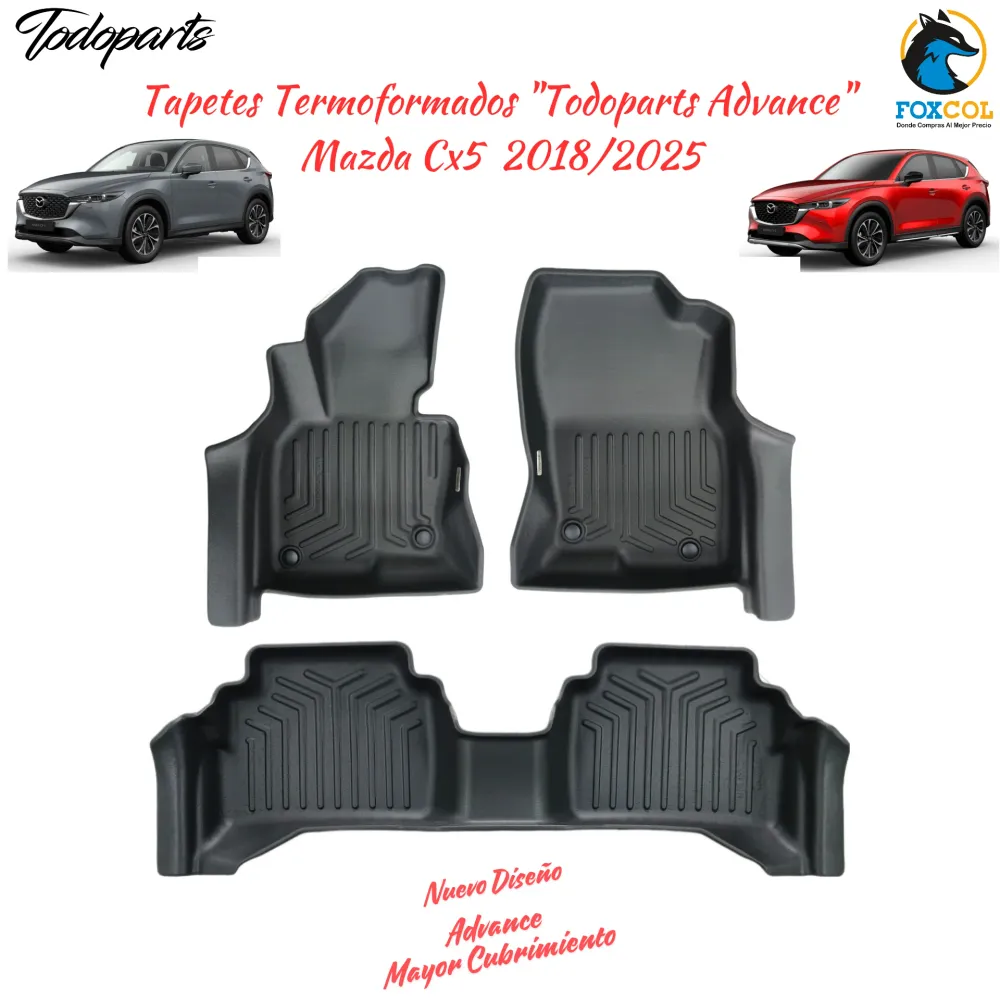Tapetes termoformados Todoparts Advance Mazda Cx5 2018 2026