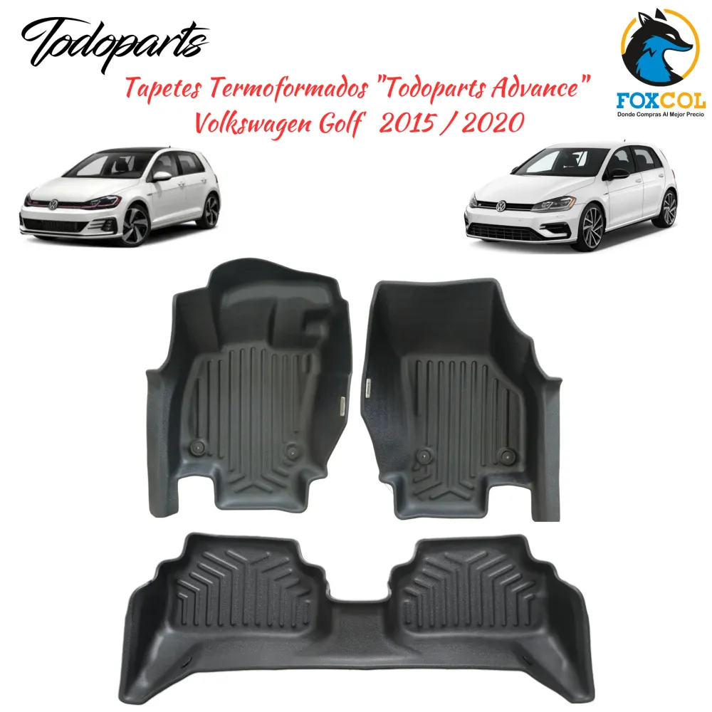 Tapetes termoformados Todoparts Advance para Volkswagen Golf 2015 2020
