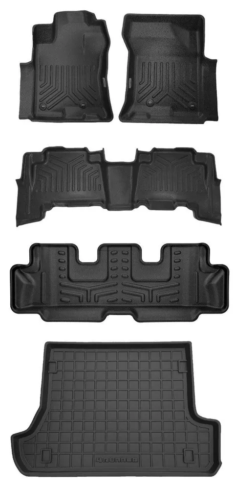 Tapetes termoformados Todoparts 3 fileiras + porta-malas Toyota 4Runner 2010 2024