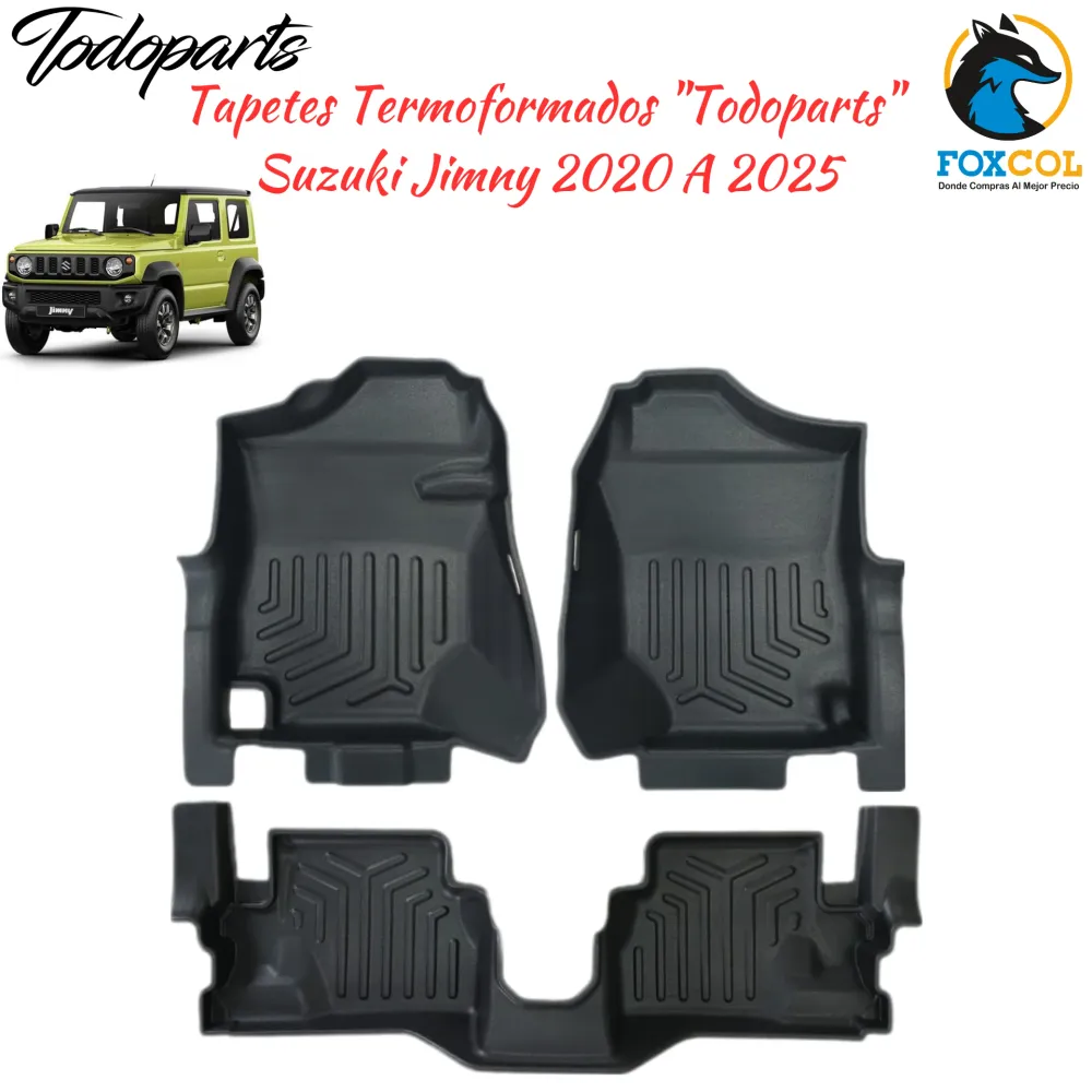 Tapetes termoformados Todoparts para Suzuki Jimny Mecânico 2 Portas 2019 2025