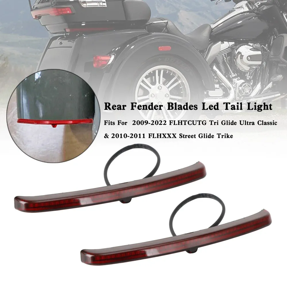 Touring Trike Glide 2009-2022 Blades de pára-choque traseiro