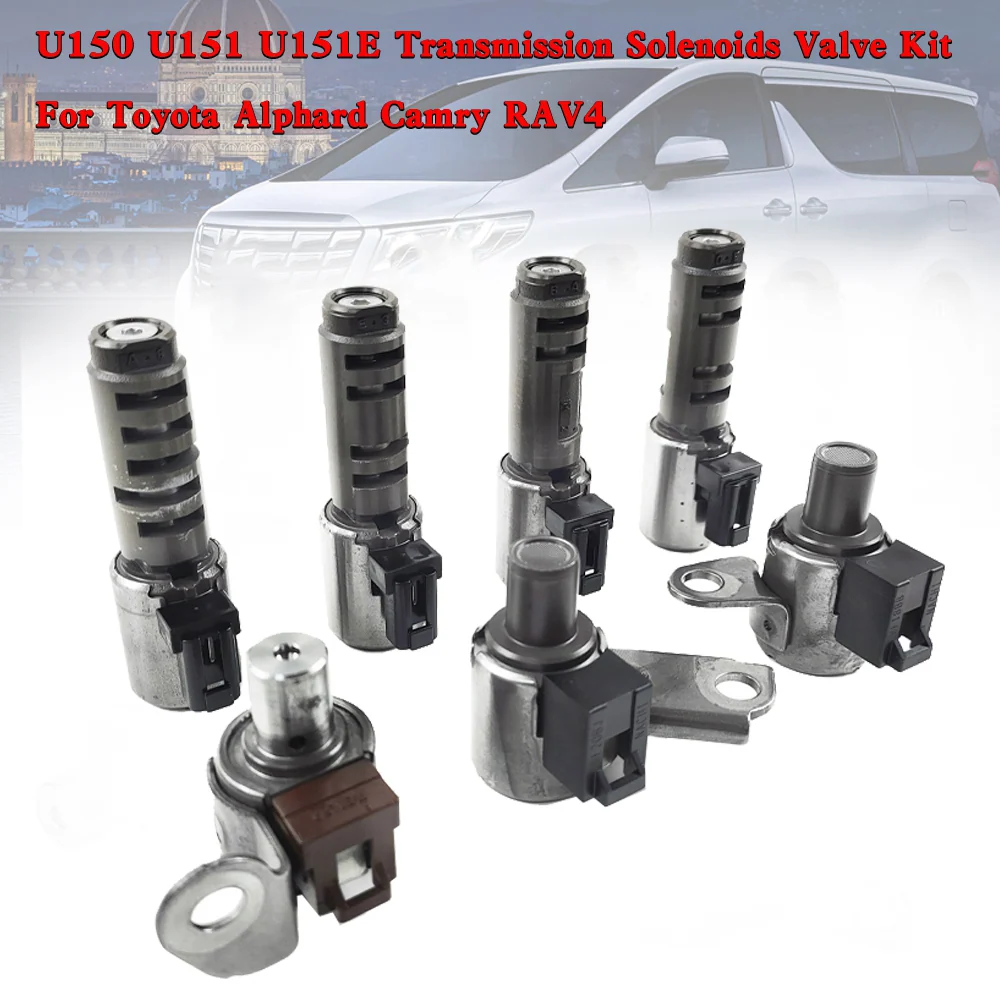 Toyota Alphard Camry RAV4 U150 U151 Solenóides de transmissão U151E Kit de válvula Fedex Express
