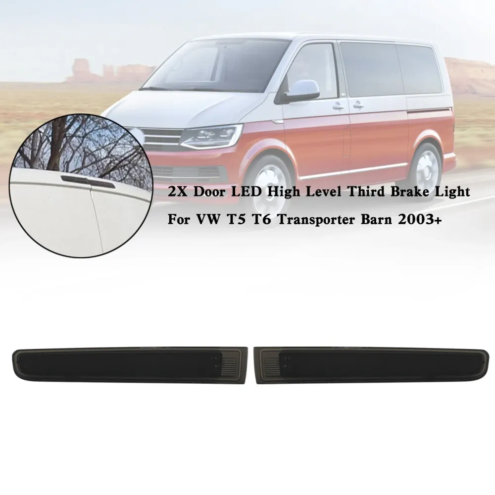 VW T5 T6 Transportador Barn 2003+ 2x LED de alto nível Terceira luz de freio