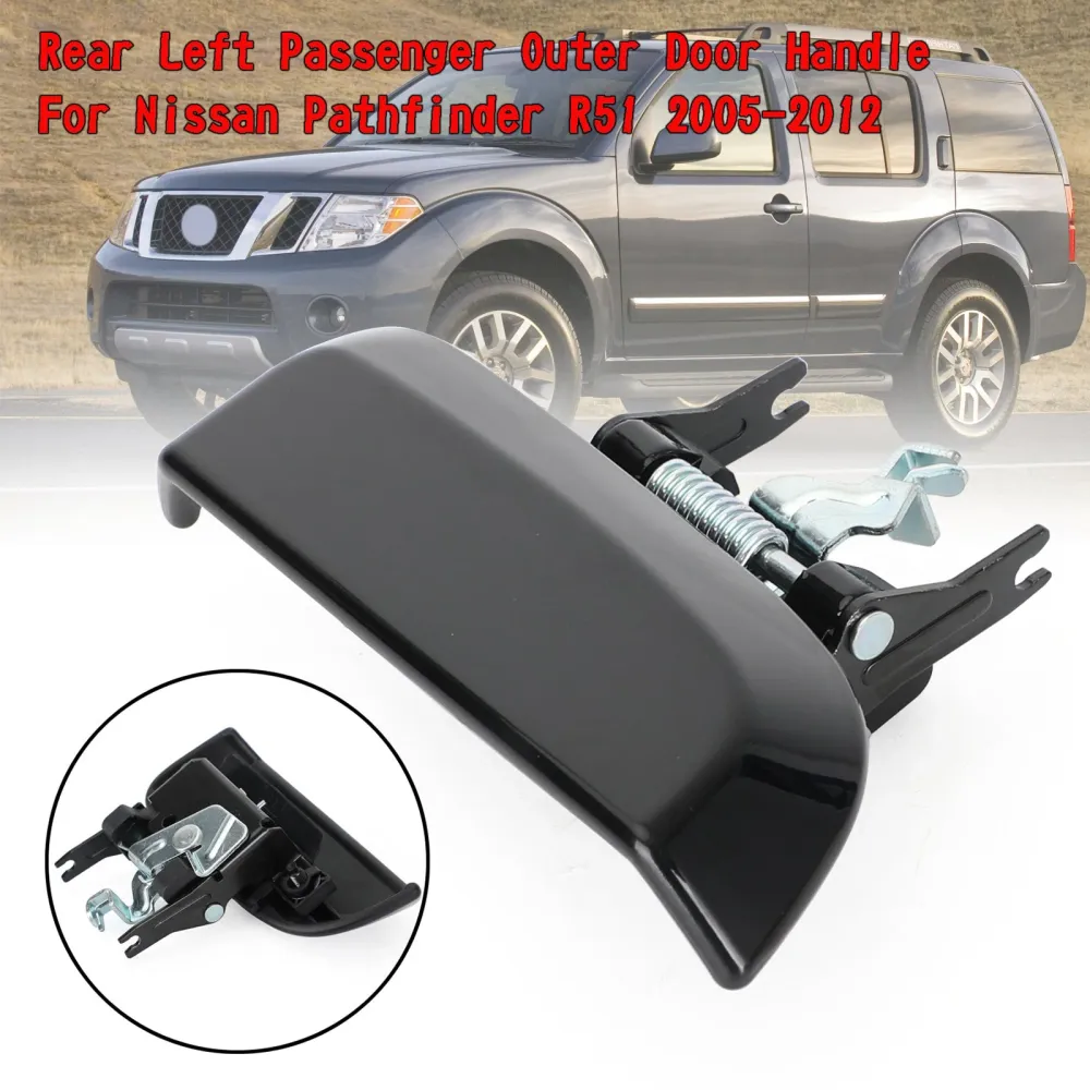 Traseira esquerda+alç da porta externa do passageiro direito para Nissan Pathfinder R51 2005-2012 Genérico