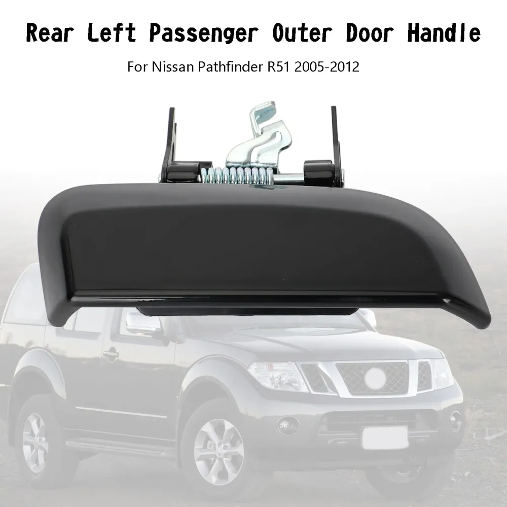 Traseira esquerda+alç da porta externa do passageiro direito para Nissan Pathfinder R51 2005-2012 Genérico