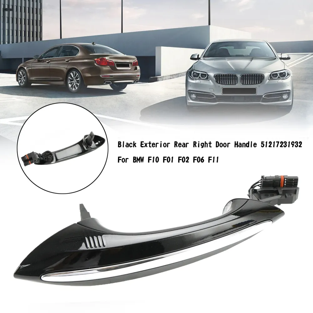 Traseira externa esquerda+maçaneta da porta direita 51217231932/33 para BMW F10 F01 F02 F06 F11 genérico