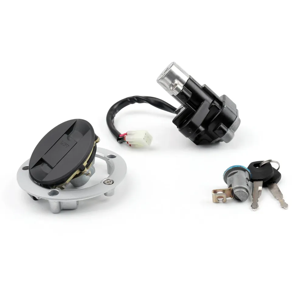 Trava do interruptor de ignição & Conjunto de chaves para tampa de combustível para Suzuki GSXR 600 750 SV1000 Genérico