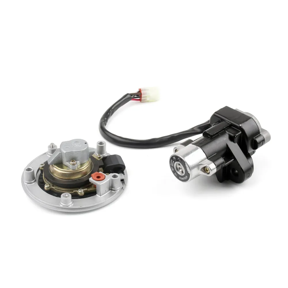 Trava do interruptor de ignição & Conjunto de chaves para tampa de combustível para Suzuki GSXR 600 750 SV1000 Genérico