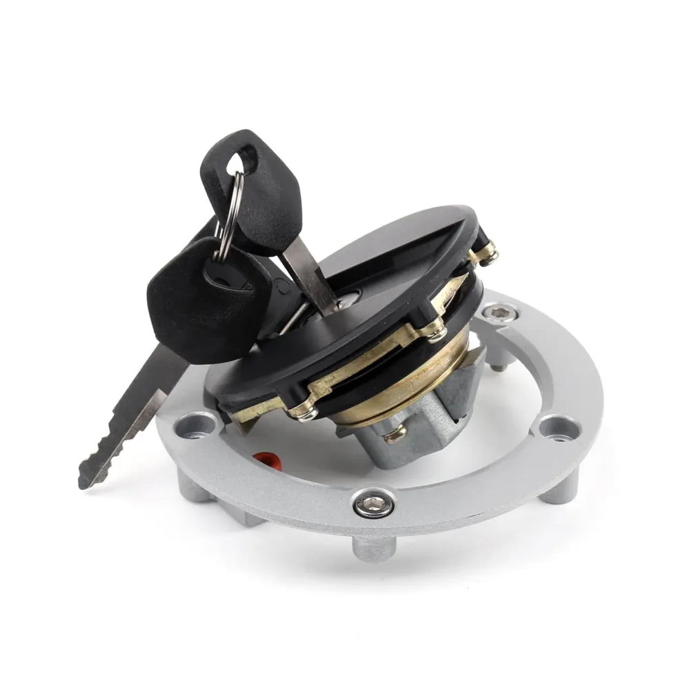 Trava do interruptor de ignição & Conjunto de chaves para tampa de combustível para Suzuki GSXR 600 750 SV1000 Genérico
