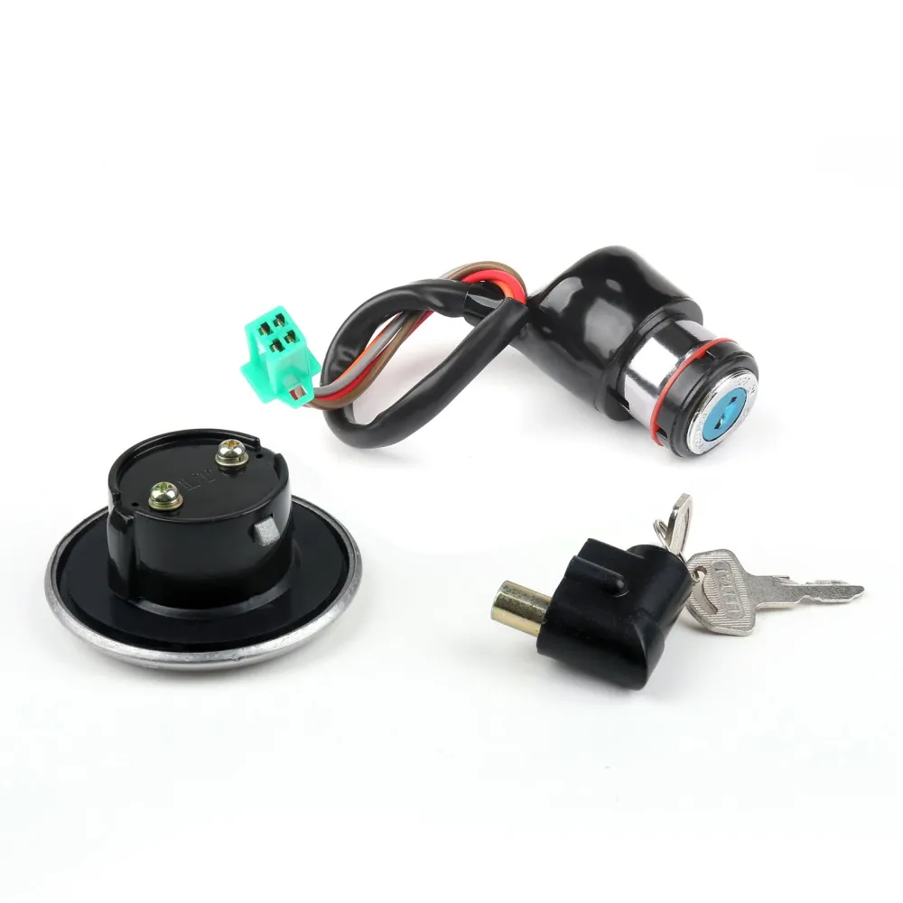 Trava do interruptor de ignição & Conjunto de chaves para tampa de combustível Suzuki GN125 1982-2001 Genérico