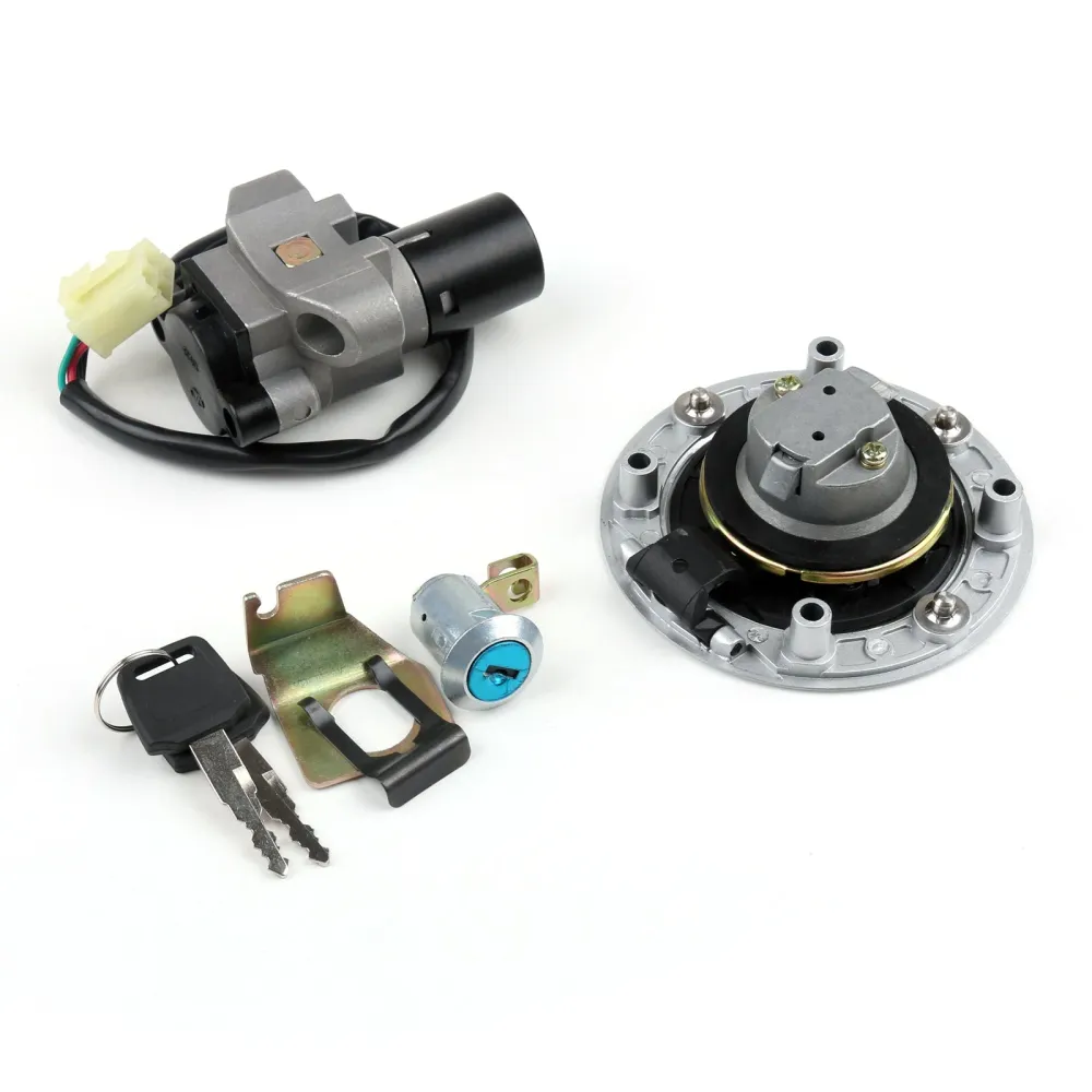 Trava do interruptor de ignição & Conjunto de chaves para tampa de combustível Suzuki GS500 2001-2012 Genérico
