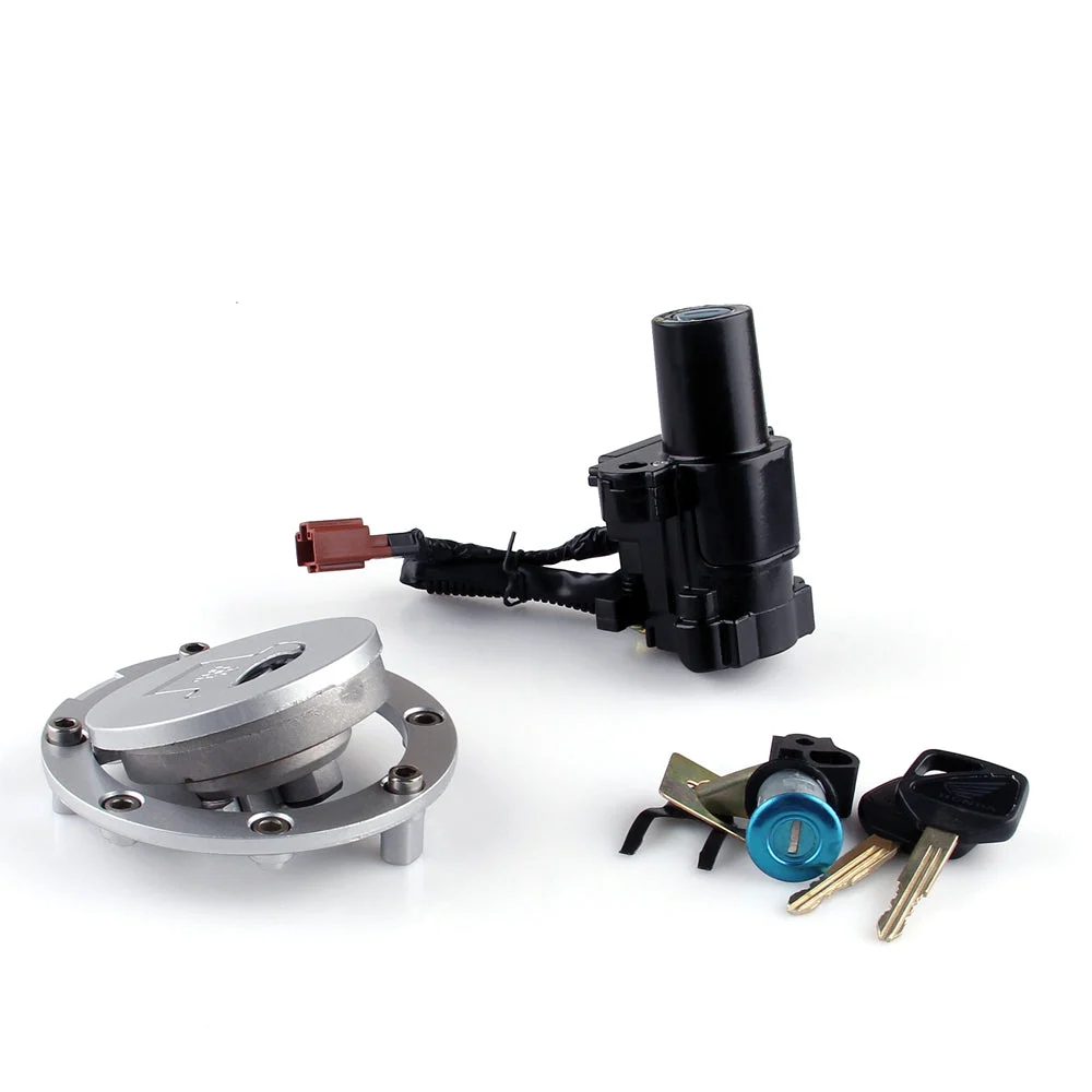 Trava do interruptor de ignição & Conjunto de chaves para tampa de combustível Honda CBR 600 1000 RR 2008-2013 Genérico
