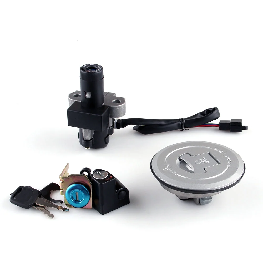 Trava do interruptor de ignição & Conjunto de chaves para tampa de combustível Honda VTR250 VTR1000 VTR1000 FW Genérico