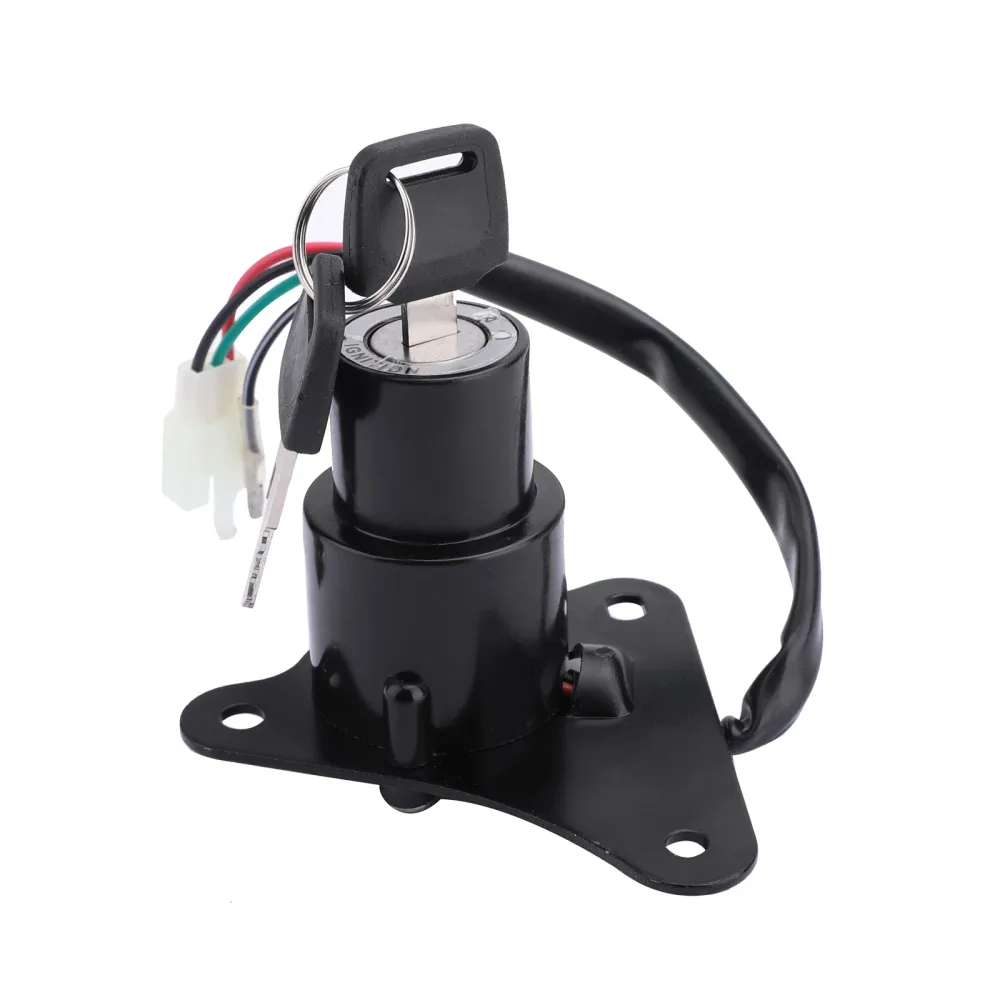 Trava do interruptor de ignição & Conjunto de chaves para tampa de tanque de combustível Yamaha Virago XV125 XV250 Genérico