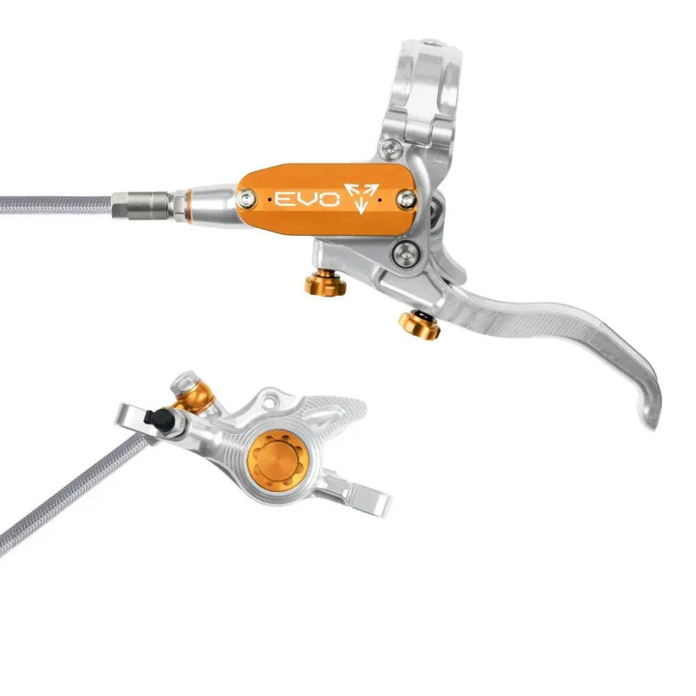 Travão dianteiro HOPE TECH 4 EVO X2 PM Aviation Prata/Laranja