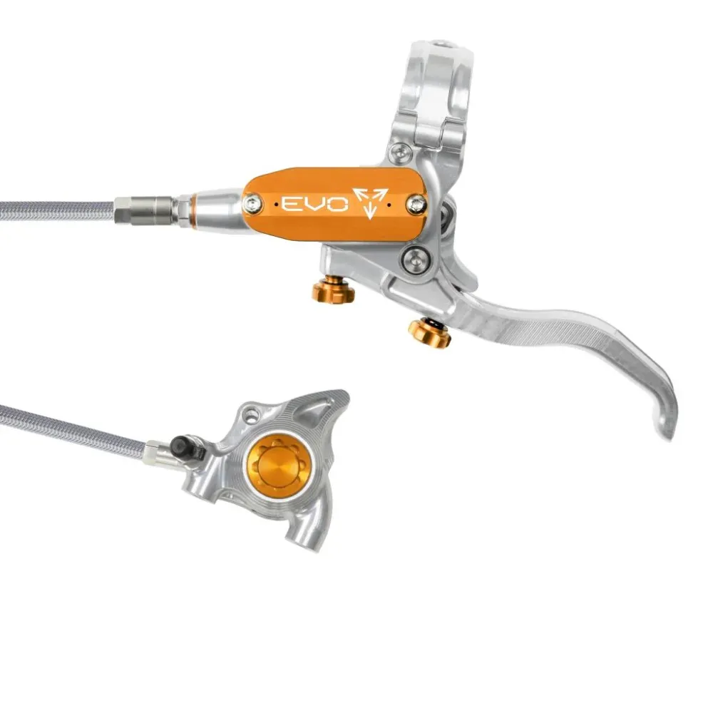 Travão dianteiro HOPE TECH 4 EVO X2 FM Aviation Prata/Laranja