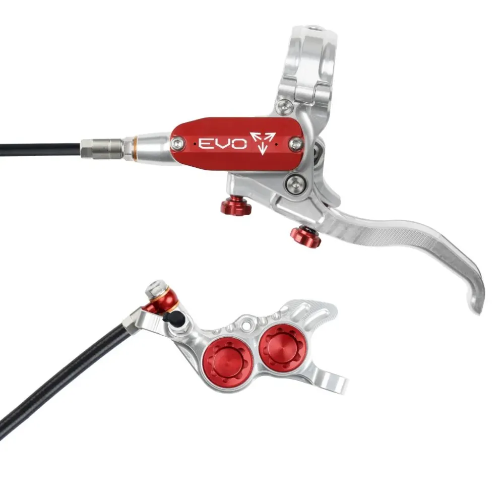 Travão dianteiro HOPE TECH 4 EVO GR4 Prata/Vermelho