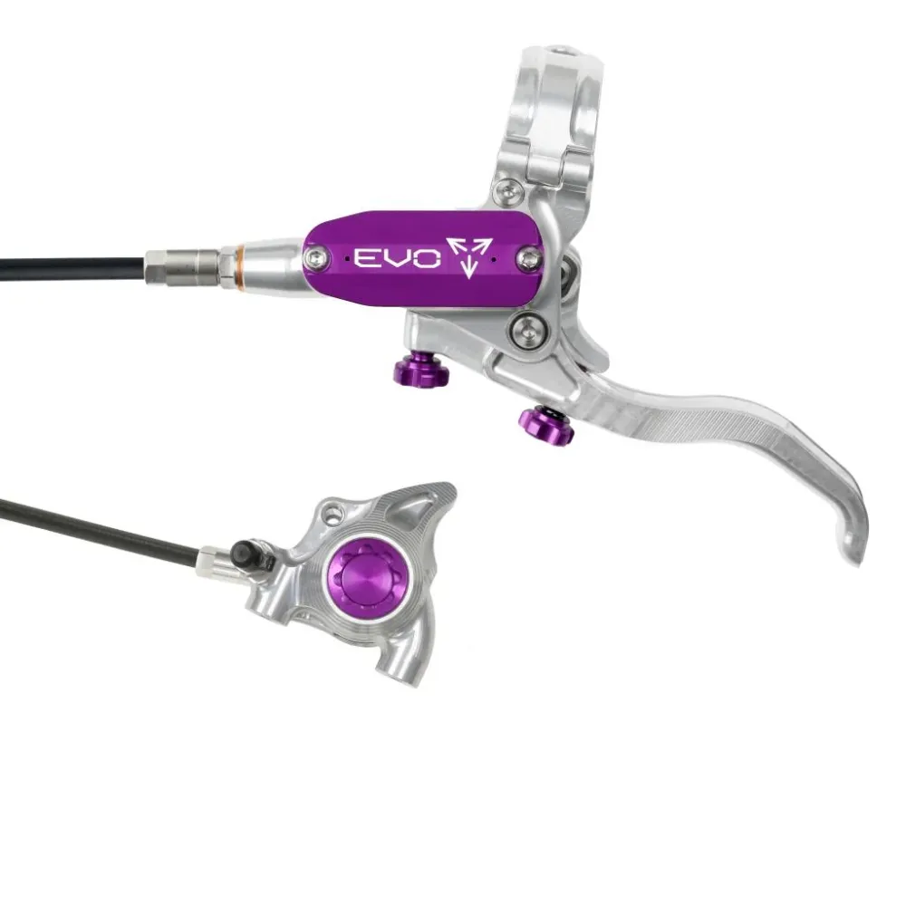 Travão dianteiro HOPE TECH 4 EVO X2 FM Prata/Violeta
