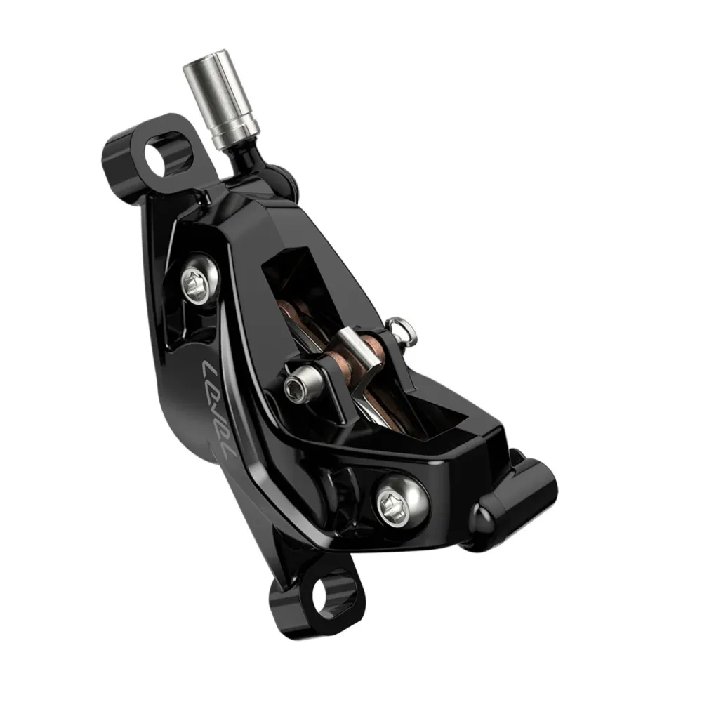 Travão dianteiro SRAM LEVEL SILVER STEALTH de 4 pistões Preto
